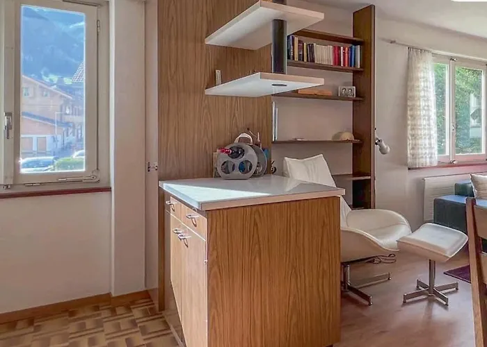 Appartement With Mountain View & Balcony Kitchen Parking Kandersteg