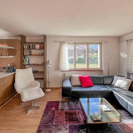 Apartment With Mountain View & Balcony Kitchen Parking Kandersteg
