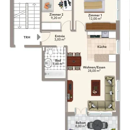 Apartment With Mountain View & Balcony Kitchen Parking