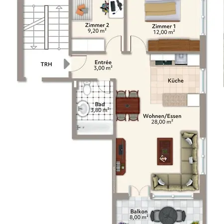 Apartment With Mountain View & Balcony Kitchen Parking *