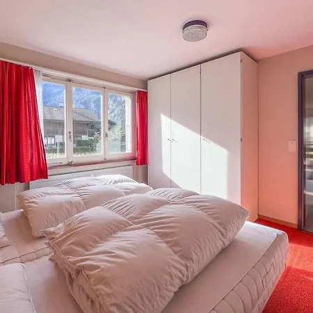 With Mountain View & Balcony Kitchen Parking Apartment Kandersteg