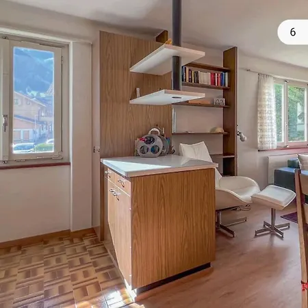 Apartment With Mountain View & Balcony Kitchen Parking Kandersteg