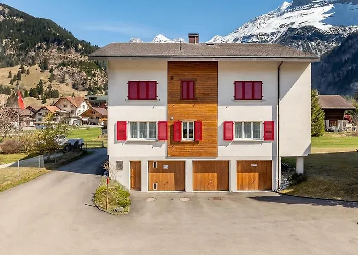 Apartman With Mountain View & Balcony Kitchen Parking Kandersteg