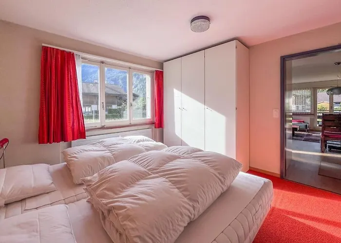 With Mountain View & Balcony Kitchen Parking Apartman Kandersteg
