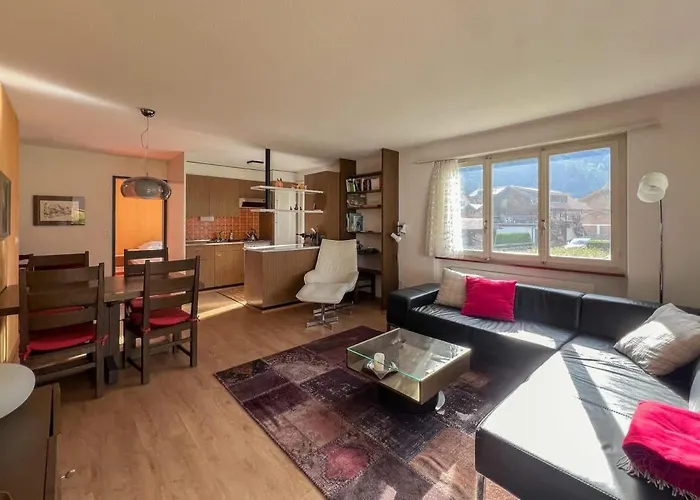 With Mountain View & Balcony Kitchen Parking Apartman Kandersteg